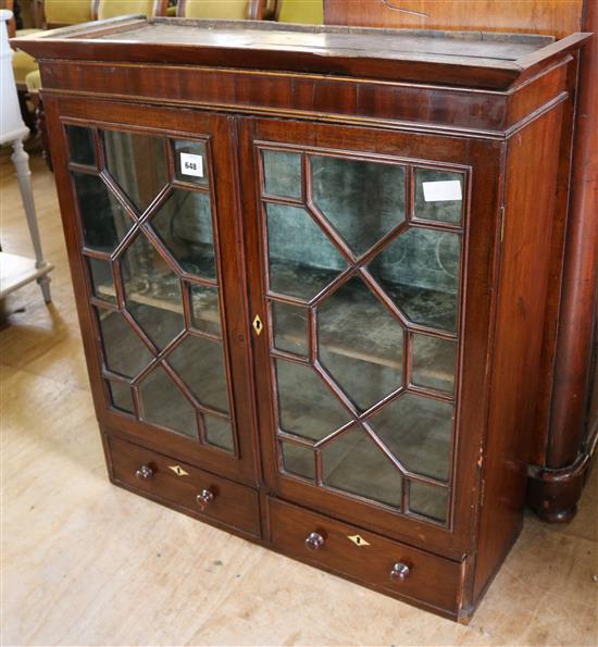 Small Regency glazed cupboard(-)